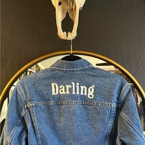 Embroidered denim jacket